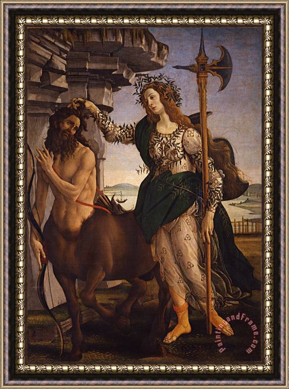 Sandro Botticelli Pallas And The Centaur Framed Print