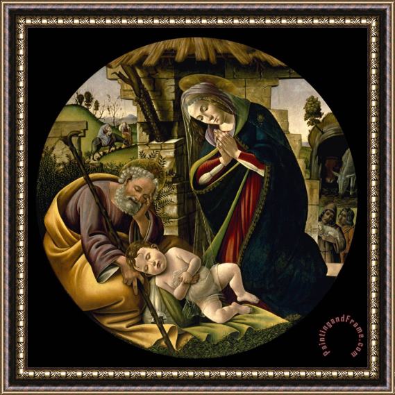 Sandro Botticelli The Adoration of The Christ Child Framed Painting