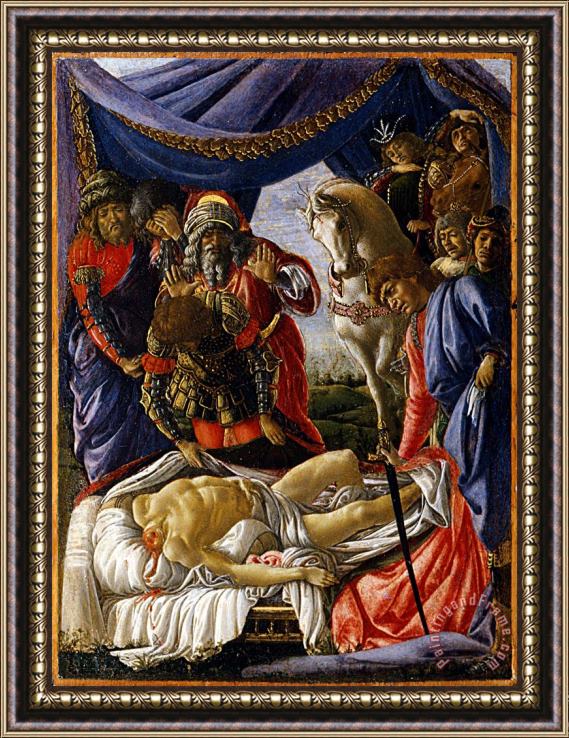 Sandro Botticelli The Discovery Of Holofernes' Corpse Judith Returns From The Enemy Camp At Bethulia Framed Print