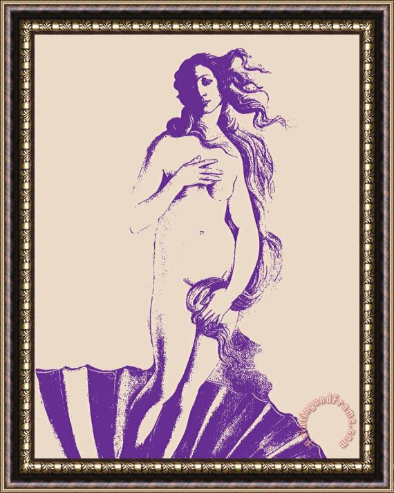 Sandro Botticelli Violet Venus Framed Painting