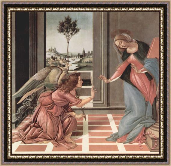 Sandron Botticelli Annunciation Framed Print