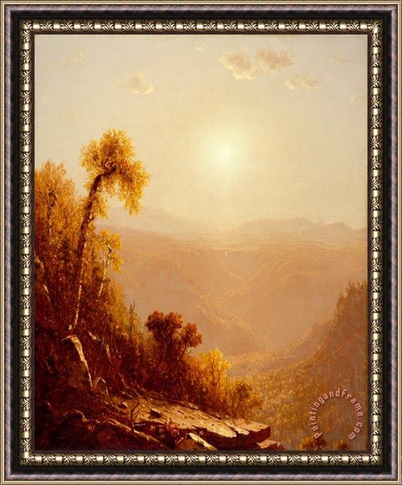Sanford Robinson Gifford October in The Catskills Framed Painting