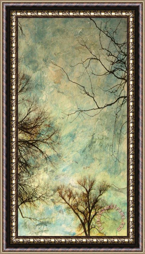 Sara Abbott Abstract Trees V Framed Painting