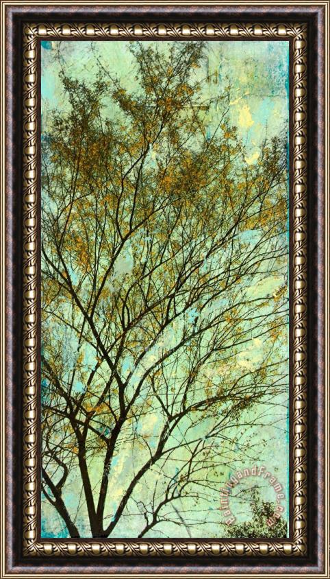 Sara Abbott Abstracted Trees IV Framed Painting