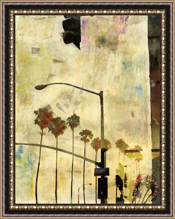 Sara Abbott Riviera Drive II Framed Painting