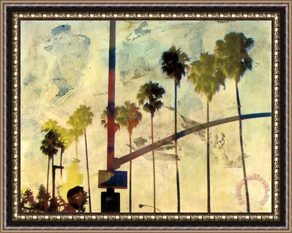 Sara Abbott Riviera Drive III Framed Painting