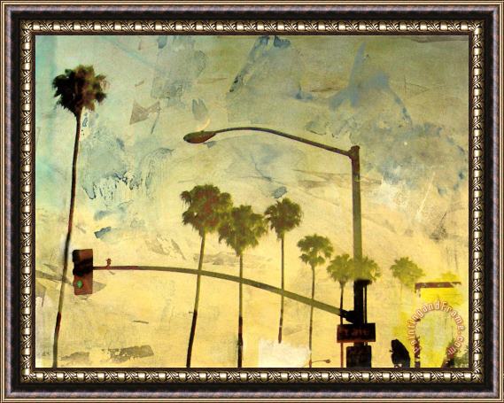 Sara Abbott Riviera Drive IV Framed Painting