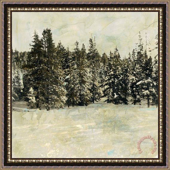 Sara Abbott Snow Trees I Framed Painting