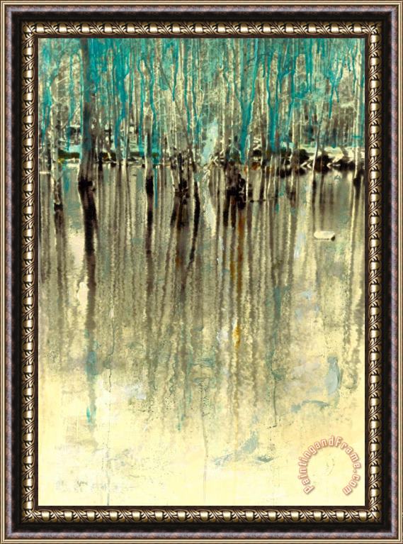 Sara Abbott Water Trees I Framed Painting