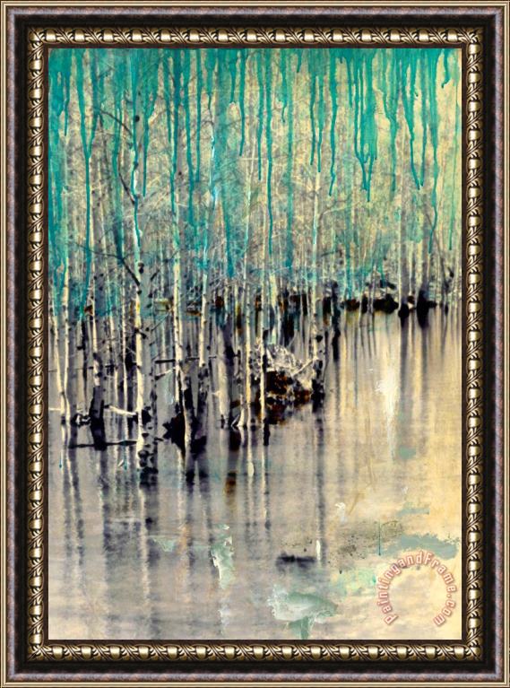 Sara Abbott Water Trees II Framed Painting