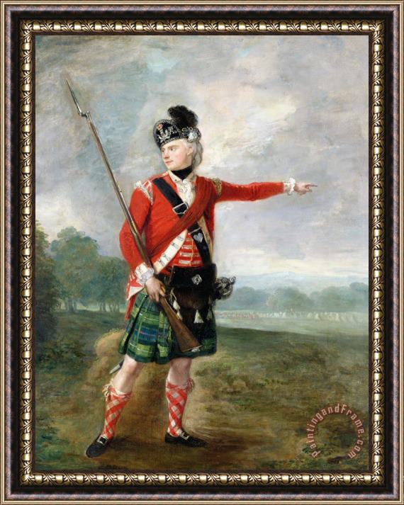 Scottish School An Officer of the Light Company of the 73rd Highlanders Framed Print