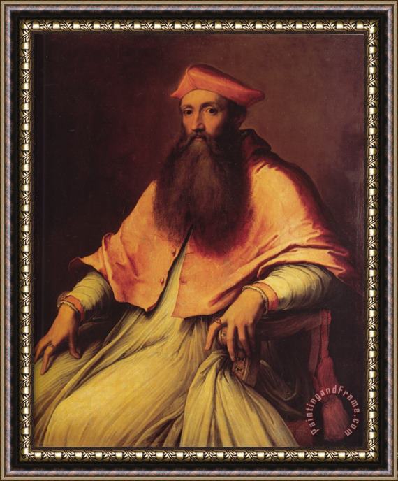Sebastiano del Piombo Portrait of Cardinal Reginald Pole Framed Print