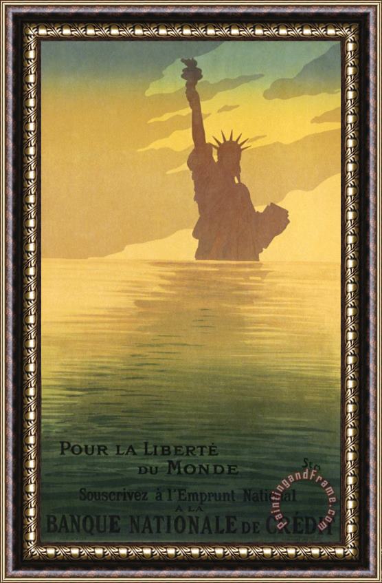 Sem Pour La Liberte Du Monde Poster Framed Painting