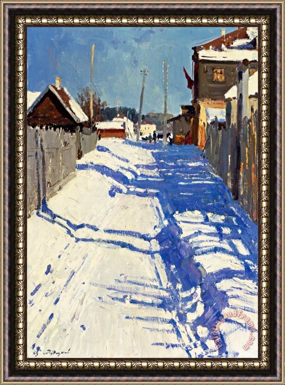 Semen Aronovich Rotnitski A Holiday in Kholui Framed Painting