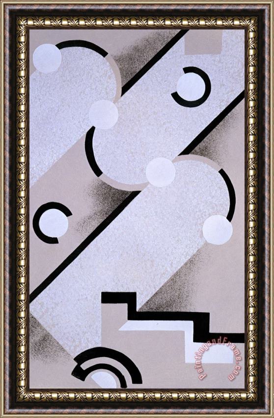 Serge Gladky Abstract Design From Nouvelles Compositions Decoratives Framed Print