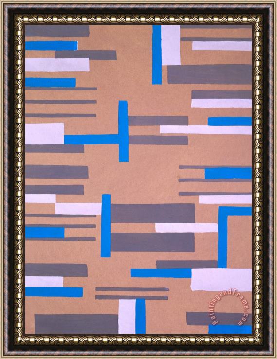 Serge Gladky Design From Nouvelles Compositions Decoratives Framed Painting