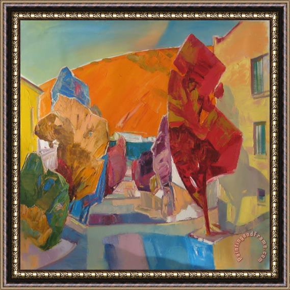 Sergey Ignatenko Morning of the streets Framed Painting