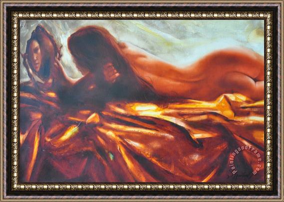 Sergey Ignatenko The amber speck of light Framed Painting