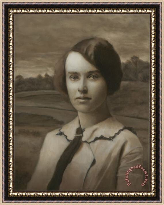 Shaun Downey Portrait of a Woman Framed Print