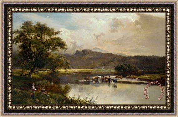 Sidney Richard Percy Harvest Time Framed Painting