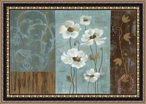 Silvia Vassileva Blue Iridescent Anemones Framed Print