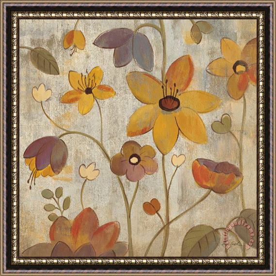 Silvia Vassileva Floral Song III Framed Painting