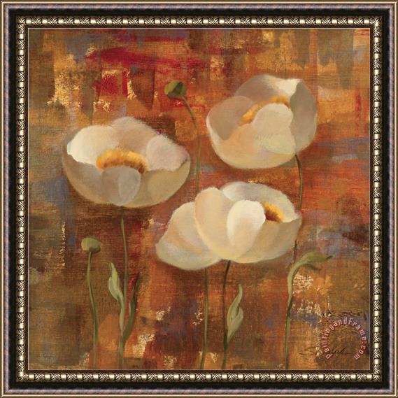 Silvia Vassileva Floral Trio II Framed Painting