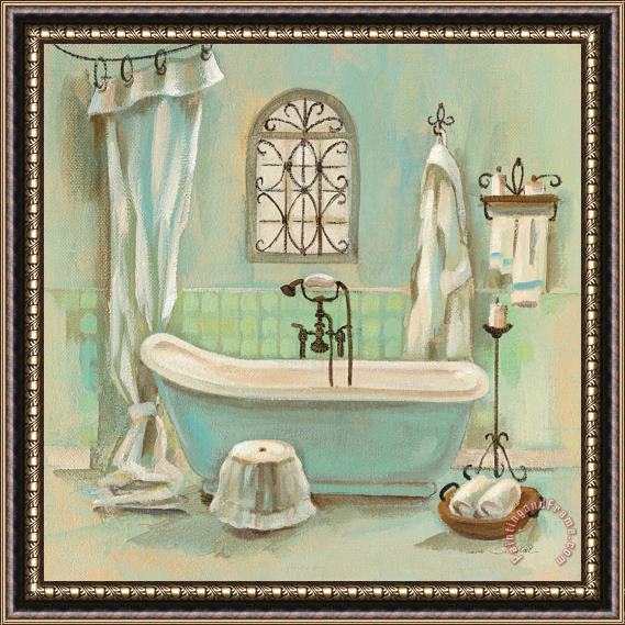 Silvia Vassileva Glass Tile Bath I Framed Painting
