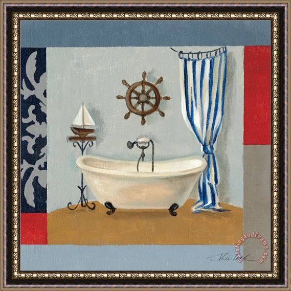 Silvia Vassileva Nautical Bath II Framed Painting