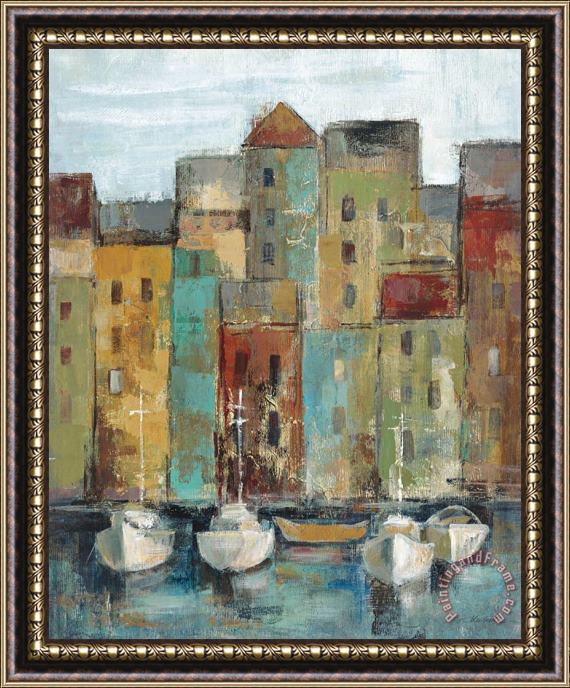 Silvia Vassileva Old Town Port I Framed Painting