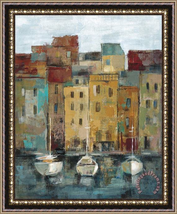 Silvia Vassileva Old Town Port II Framed Painting