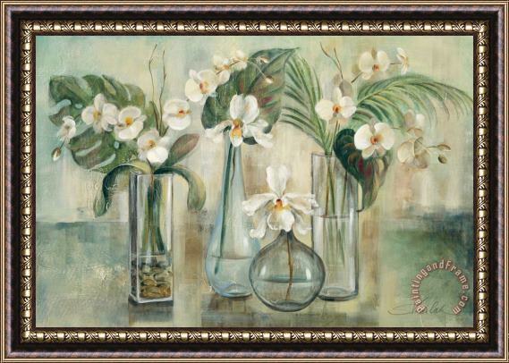 Silvia Vassileva Silver Orchids Framed Print