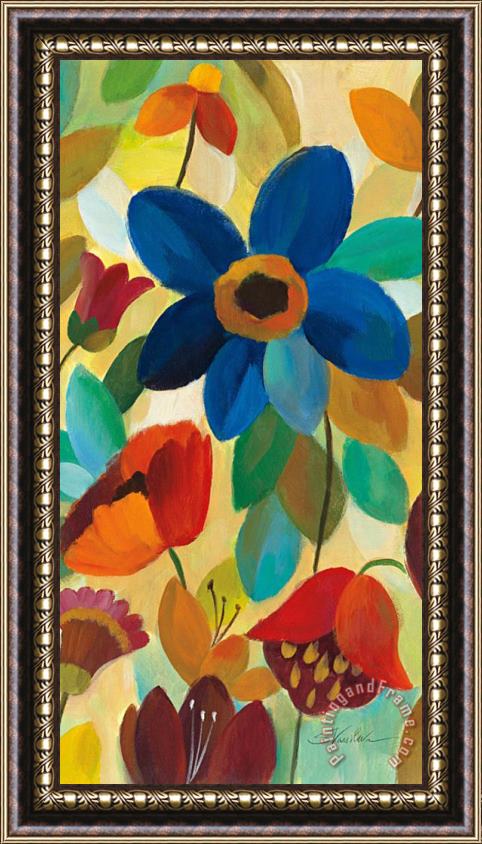 Silvia Vassileva Summer Floral Panel I Framed Print