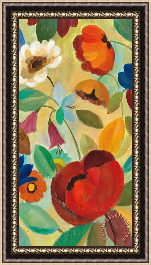 Silvia Vassileva Summer Floral Panel II Framed Painting
