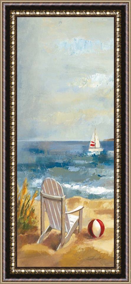 Silvia Vassileva Sunny Beach Panel I Framed Painting