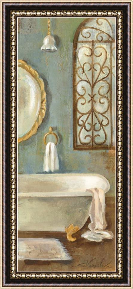 Silvia Vassileva Vintage Bath II Framed Painting