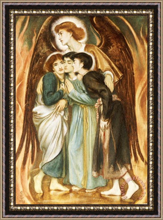 Simeon Solomon A Protecting Angel Framed Painting
