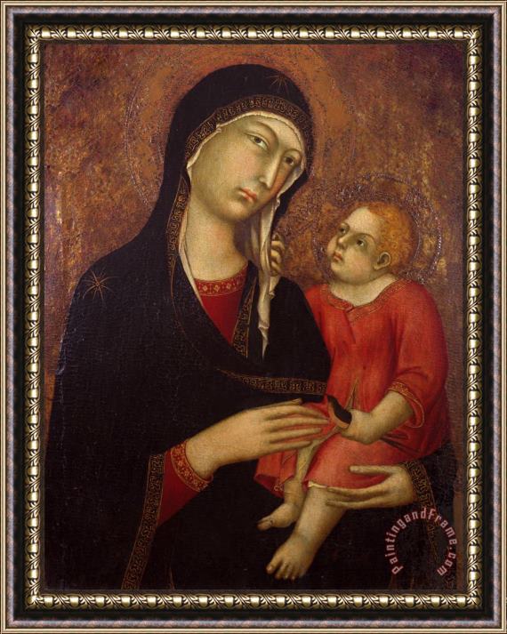 Simone Martini Madonna with Chid Framed Print