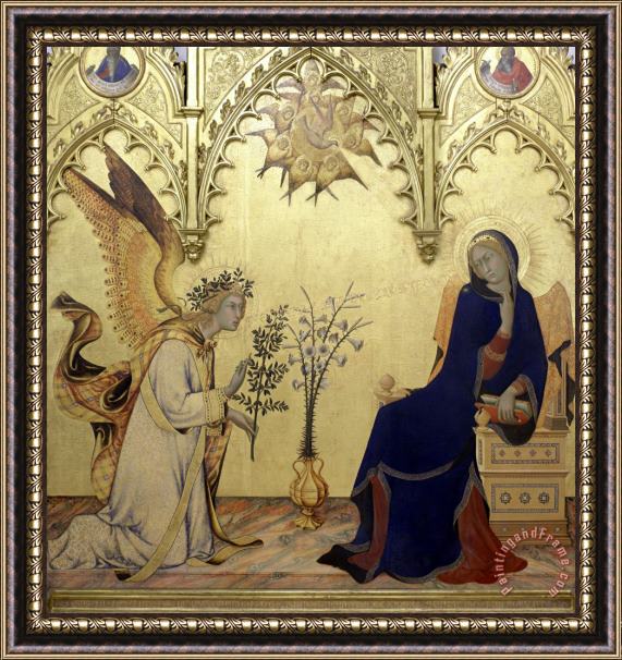 Simone Martini The Annunciation Framed Painting