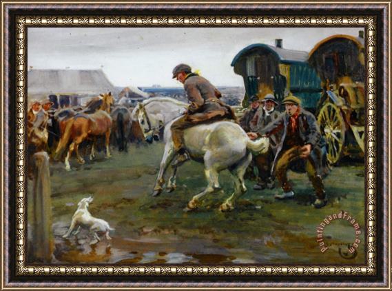 Sir Alfred James Munnings An Ancient Rebel Framed Painting