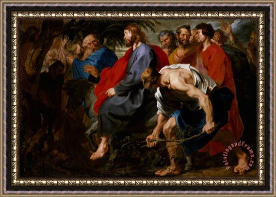 Sir Anthony Van Dyck Entry of Christ Into Jerusalem Framed Print