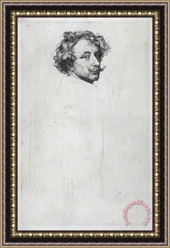 Sir Antony Van Dyck Self Portrait Framed Painting