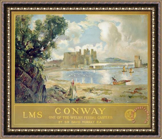 Sir David Murray Conway Castle Framed Painting