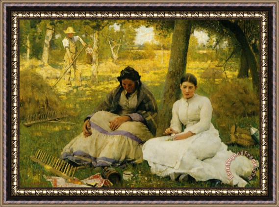 Sir George Clausen Day Dreams Framed Painting