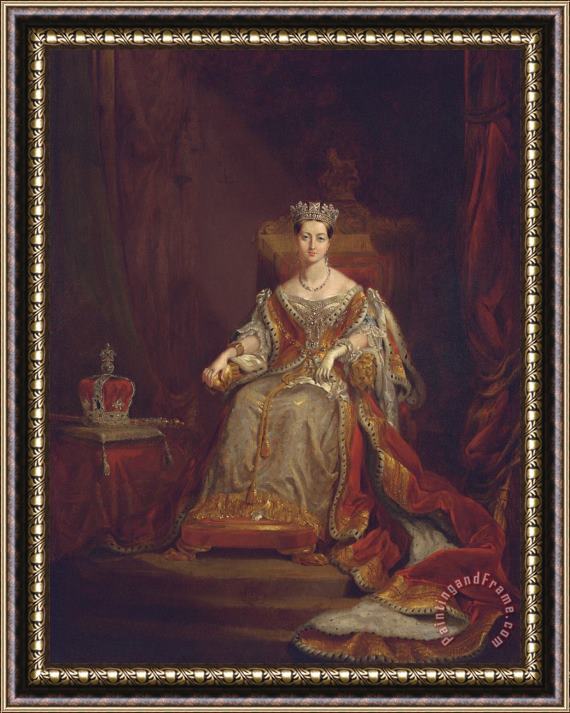 Sir George Hayter Queen Victoria Framed Painting