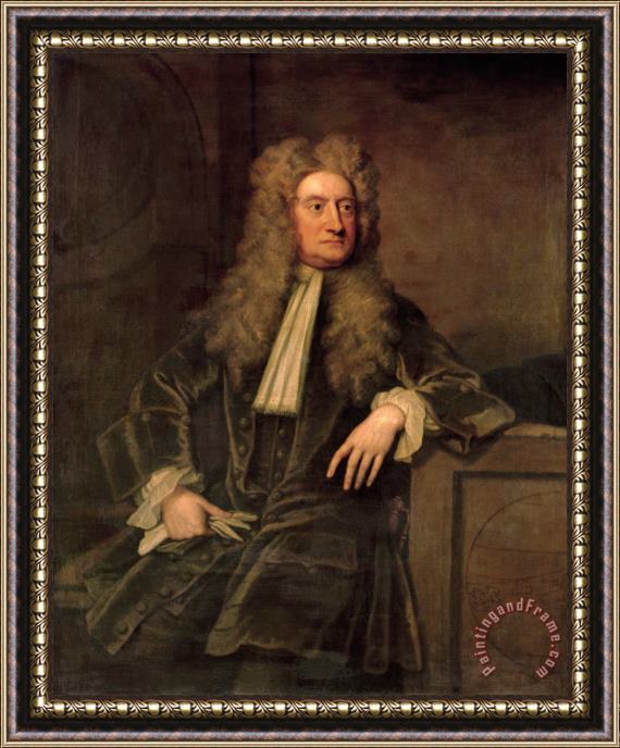 Sir Godfrey Kneller Sir Isaac Newton Framed Painting