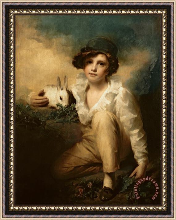 Sir Henry Raeburn Boy and Rabbit Framed Print