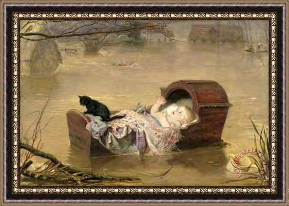 Sir John Everett Millais A Flood Framed Print