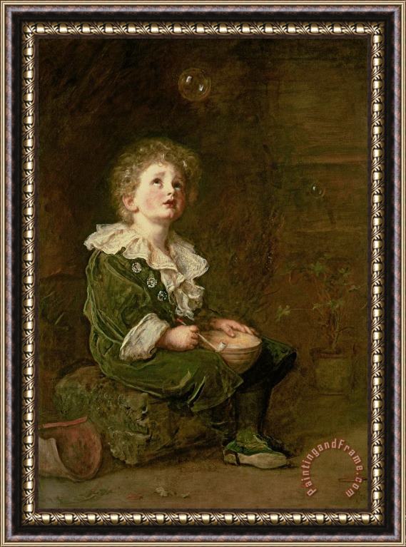 Sir John Everett Millais Bubbles Framed Painting