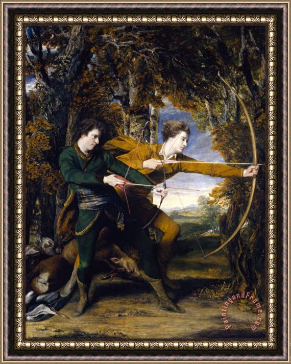 Sir Joshua Reynolds Colonel Acland And Lord Sydney The Archers Framed Painting